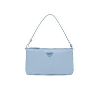 PRADA Prada 23 nouveau sac à bandoulière en tissu nylon régénéré bleu clair pour femme Re-Nylon mini14*24