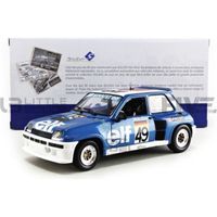 Voiture Miniature de Collection - SOLIDO 1/18 - RENAULT 5 Turbo Europa Cup - 1981 - Blue / White - 1801307