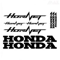 9 stickers HORNET – NOIR – sticker HONDA HORNET 650 CBF - HON440