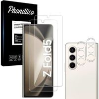 Verre Trempé pour Samsung Galaxy Z FOLD 5 et Protection Caméra [Pack 2] Film Vitre Protection Phonillico®