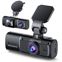 TOGUARD Camera de voiture Dual FHD 1080P Double Camera Enregistreur de conduite Dashcam 1,5''LCD Vision nocturne infrarouge