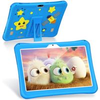 Tablette Enfants 10.1" 8 Core - 6GB RAM 128GB ROM Android 10.1 - 4G WiFi - 6000 mAh - HD 1280 * 800 IPS - Caméra 8MP + 13MP - Bleu