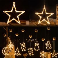 3m Flocon De Neige Guirlande LED Rideau De Noël Lumières De Noël Décor