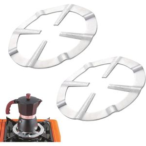 Réducteur Pour Cuisinières à Gaz - 2 Pièces, Adaptateur Métal Pour Cafetières Moka - Fabriqué En Italie