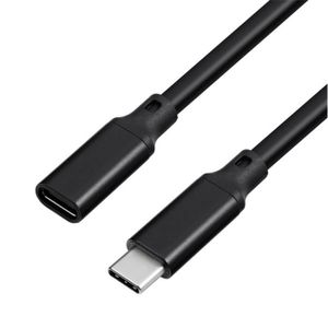 CÂBLE PHOTO 3m - M-F PVC-Black - Câble d'extension USB C pour 