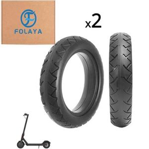 FOLAYA 2 Pneus plein Haute qualité anti crevaison pour Trotinette électrique Xiaomi M365 8 1/2x2