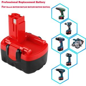2x BATTERIE d/'outil 24V 3000mAh noir rouge pour BOSCH GSB 24VE-2 GSR 24VE-2