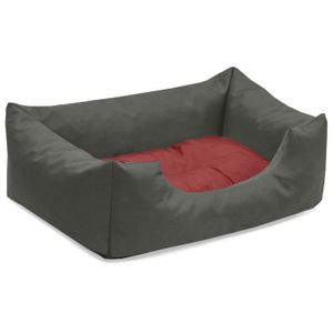 CORBEILLE - COUSSIN BedDog MIMI lit pour chien,coussin,panier pour chien [S env. 55x40cm, RED-ROCK (gris/rouge)]