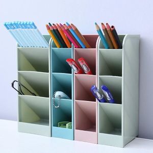 Bleu Nyyi Porte-stylo en M/étal Organiseur de Bureau Style de Grille