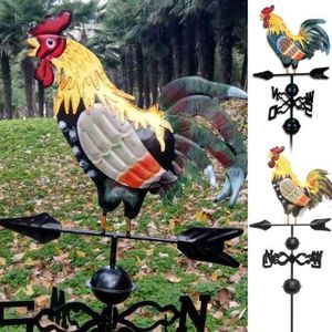 08 NEUF métal coq jardin ornement