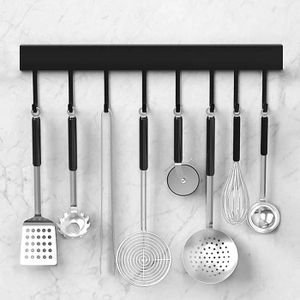 Porte-casseroles Suspendu En Fer Noir - 44.5 Cm, Déco Cuisine Rustique, Occasion