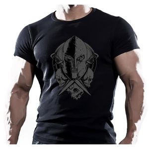 Hommes débardeur décolleté en V basique coton tee-shirt élastique mouler stretch
