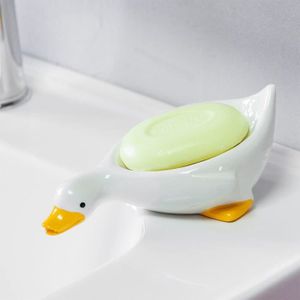 PORTE SAVON Porte-savon de canard mignon en céramique, porte-s