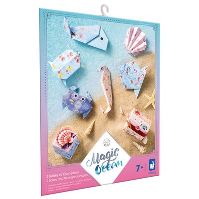 Janod Atelier Du Calme – Création Poissons En Papier – 12 Poissons à Décorer Avec Stickers – Dès 7 Ans