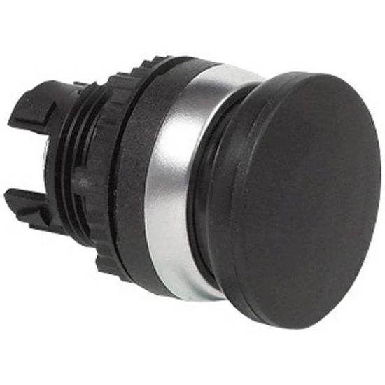 Bouton Champignon à Collerette Chromé Noir BACO - Référence 223839 L21AE03 - Pour Table De Commande, Machine, équipement Industriel - 8