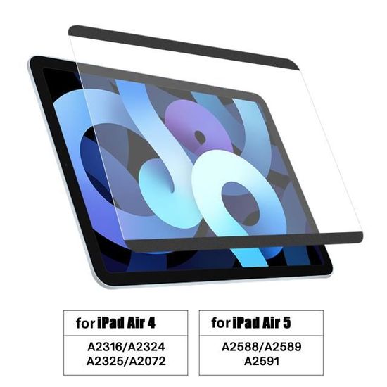 Pour iPad Air 4 10.9 - Film De Protection D'écran Mat En Papier, Amovible  Et Magnétique - Cdiscount Informatique