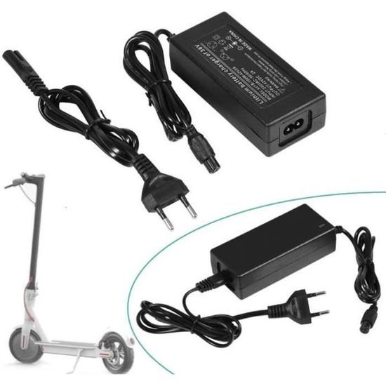 Drfeify Chargeur De Trottinette électrique 42V 1.5A Pour KUGOO 8 Pouces