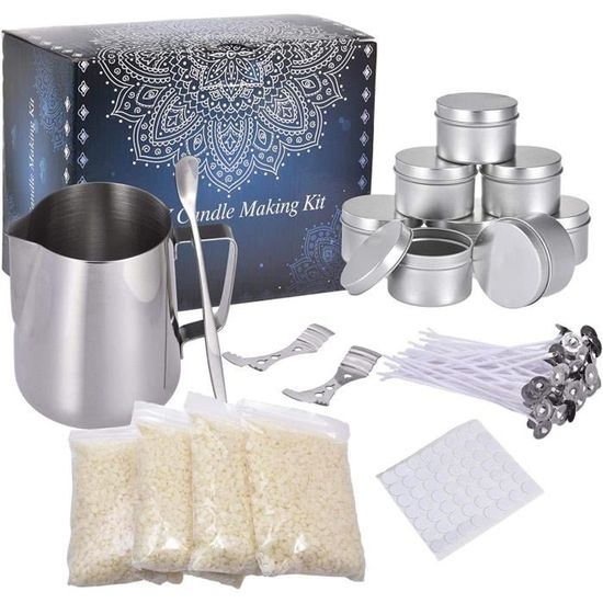 Kit Fabrication Bougies DIY - Cire D'Abeille, Huiles Parfumées, Colorants - Pour Débutants Et Confirmés