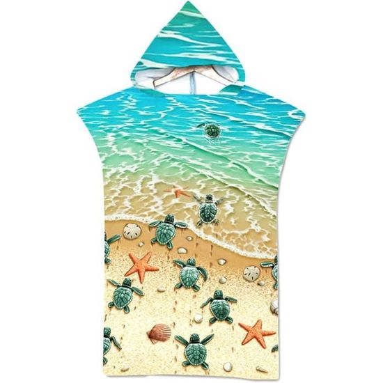 Stillshine Serviettes De Plage Poncho Serviettes Adulte Enfant Unisexe Sports Surf A Capuchon Serviette De Bain Robes Natation Peignoir Plage Voyage Sauna Attrapeur De Reve