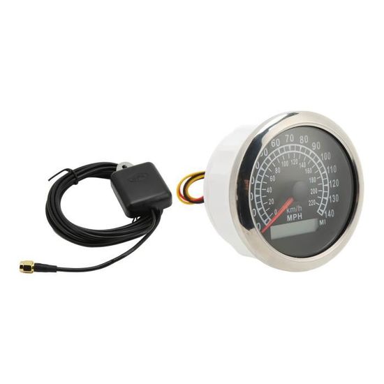 Compteur De Vitesse GPS Akozon 85 Mm - Affichage 0-200 Km/h, Rétroéclairage 7 Couleurs, Pour Voiture, Bateau, Camping-car - 9