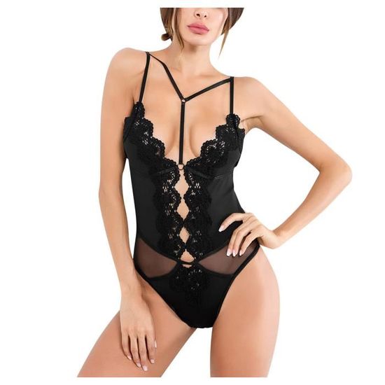 Générique Body Femme Sexy Chic String Ouvert Entrejambe Teddy Bodysuit Femme Dentelle Push up Dos Nu Transparent Babydoll Lingerie Sexy Femme Coquine Hot sous Vetements feminins Pas Cher (Blue, S Générique Body Femme Sexy Chic String Ouvert Entrejambe Teddy Bodysuit Femme Dentelle Push up Dos Nu Transparent Babydoll Lingerie Sexy Femme Coquine Hot sous Vetements feminins Pas Cher (Blue, S