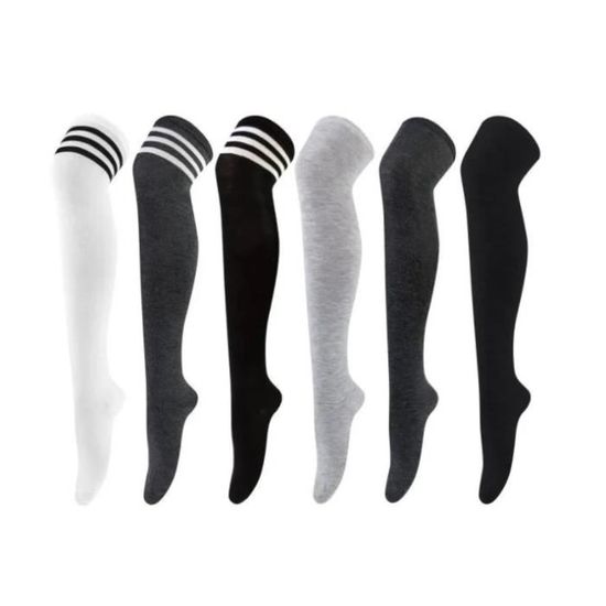 Chaussettes Hautes Genou TCK Rose Chaud – Taille L Unisexe, Super Confort