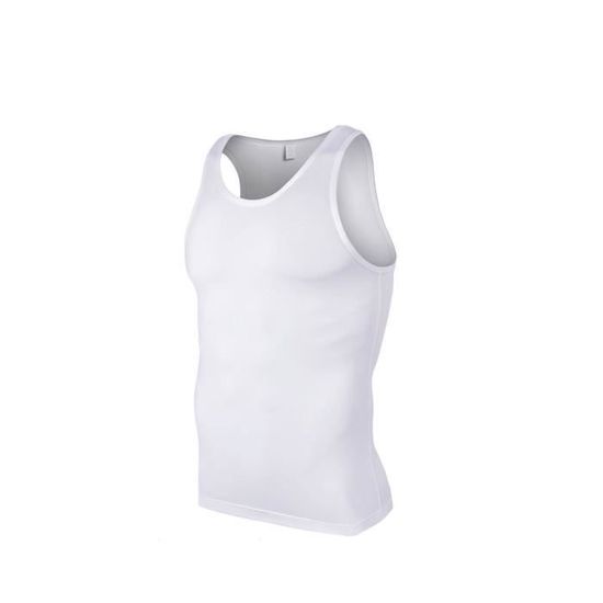 Lot de 3 Débardeur Homme Col V Sport Sans Manches Ete Respirant Couleur
