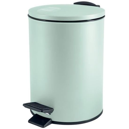 Poubelle à Pédale Spirella Adelar 3L - Vert Foncé Mat