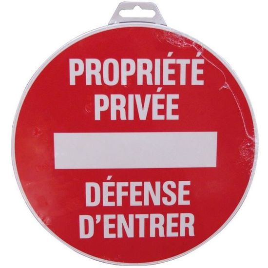 Panneau Propriété Privée Stationnement Interdit Défense D