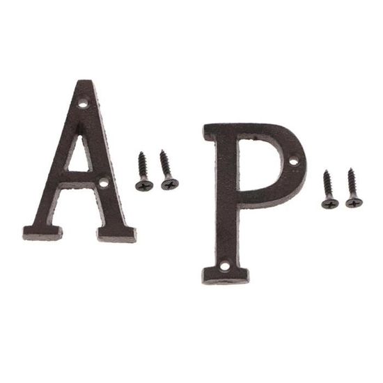 Autocollants Muraux 3D Alphabet Miroir Acrylique - Lettres/Symboles Noir - 10cm - Déco Maison Moderne Et Design - 2