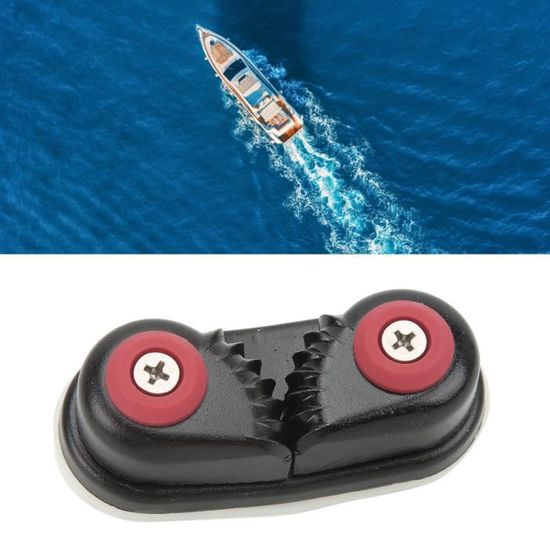 Poulie De Planche à Voile - Système 3 Roues En Alliage Aluminium Noir | Accessoire Marine | Réduction Friction - 2