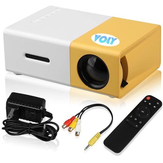Mini Vidéoprojecteur Portable Pour Enfants - Miroir D'Écran Téléphone/Tablette - 1080P - 15 Lumens - 3