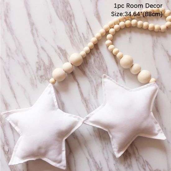 Lot De 4 Glands Décoratifs En Bois Et Coton - Poignées D'armoire - Déco Bohème - Perles En Bois - 6