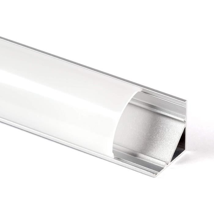 Alumino Profilé En Aluminium LED Blanc, 100 Cm, Profilé De