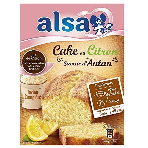 Alsa Préparation pour Mon Super Cake au Citron 275 g - Lot de 4