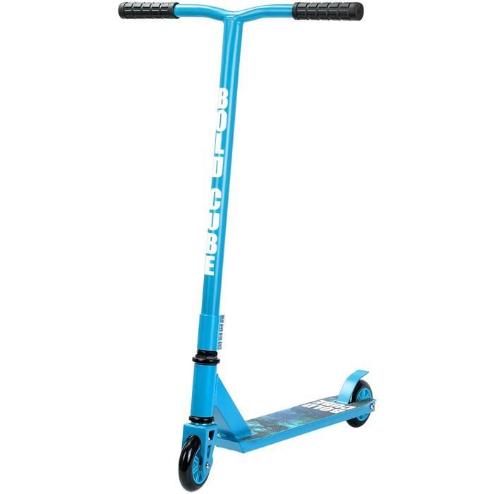 BOLDCUBE Trottinette Freestyle Pro 2 Roues - Résistante aux Acrobaties et Sauts - Rotation à 360 Degré - Barre Fixe - Pont léger en