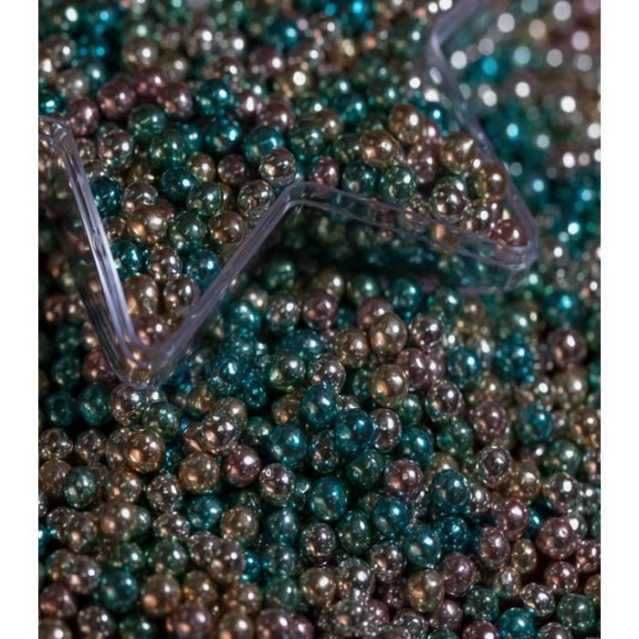100 g Perles de sucre pour dragées multicolore