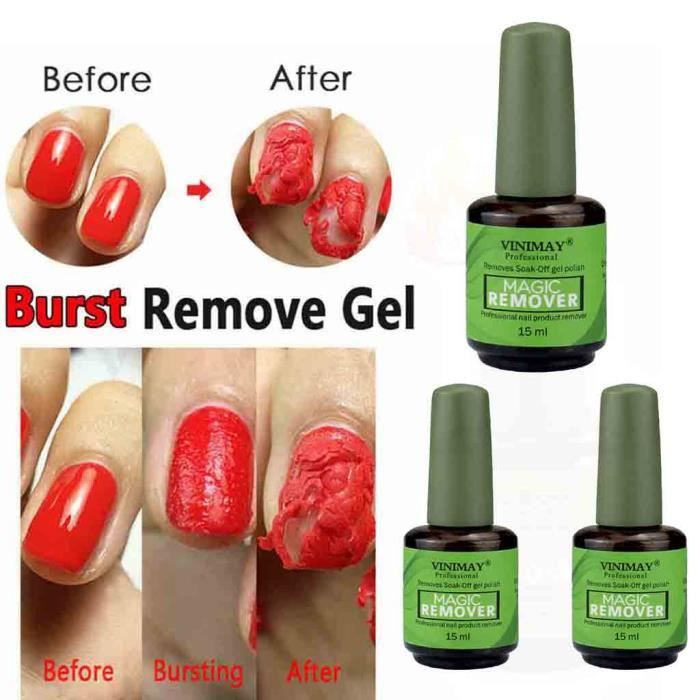 NEW Burst Magic Nail Polish Remove Gel Acrylic Clean Degreaser 45ml_C3077