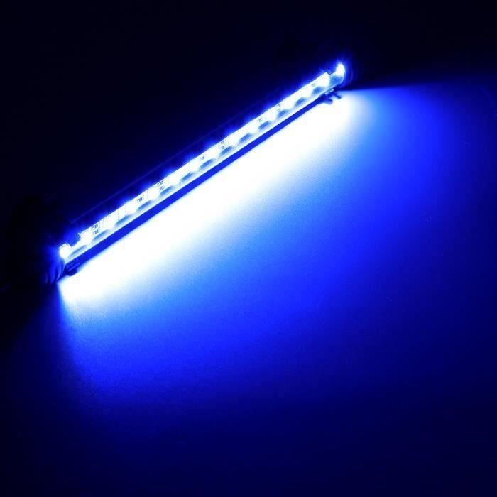 U 28CM 15 LED Lampe éclairage pour aquarium imperméable à l'eau Bleu ma95229