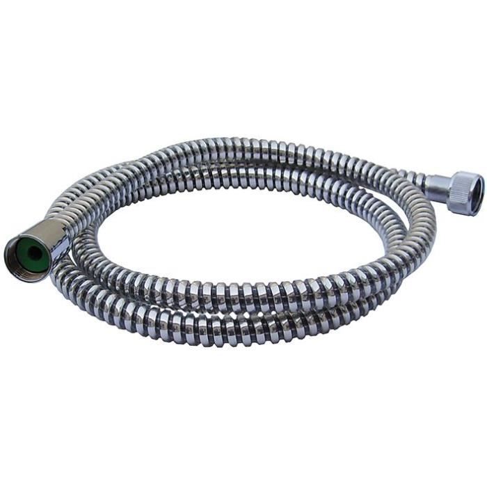 Flexible de douche Espiroflex PVC 1.75m - noir, argent