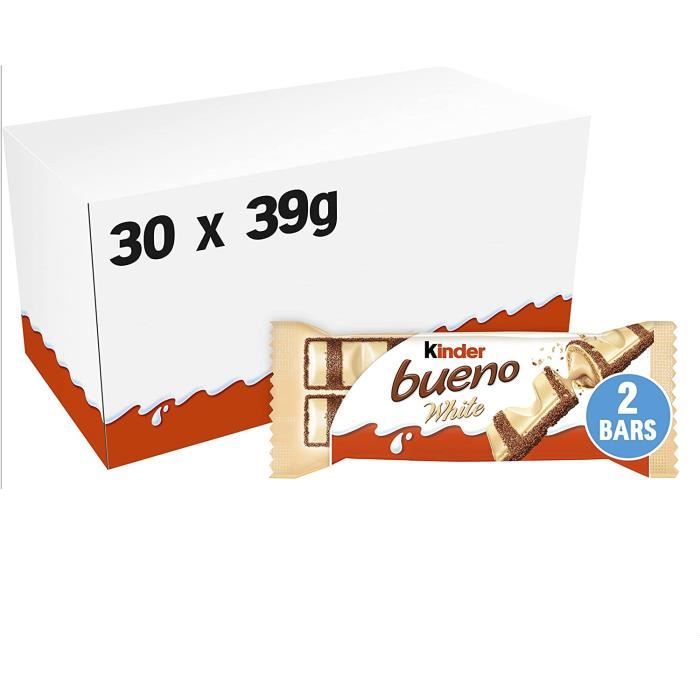 Kinder Bueno White Chocolate Bars 40 g (paquet de 30) 140