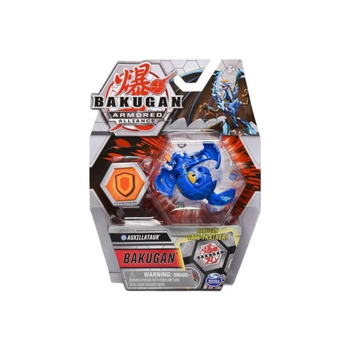 Bakugan Battle Planet - Auxillataur + Carte - Boule Bleue - Figurine - Jouet Garcon