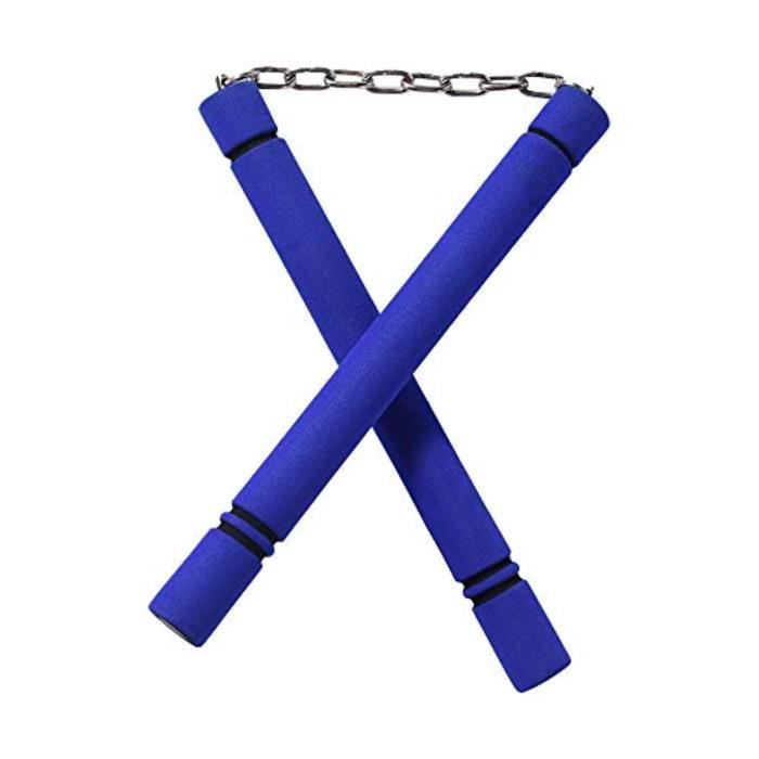Appareil A Charge Guidee ZBLM1 Nunchuck, Nunchakus d'entraînement en caoutchouc mousse sûr avec chaîne en acier pour débutants, arts