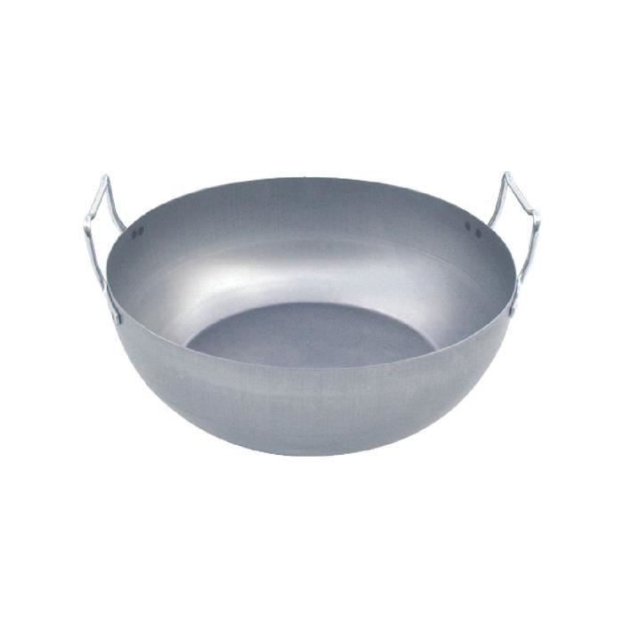 Bassine à friture bombée De Buyer 8,8l Bleu 36cm