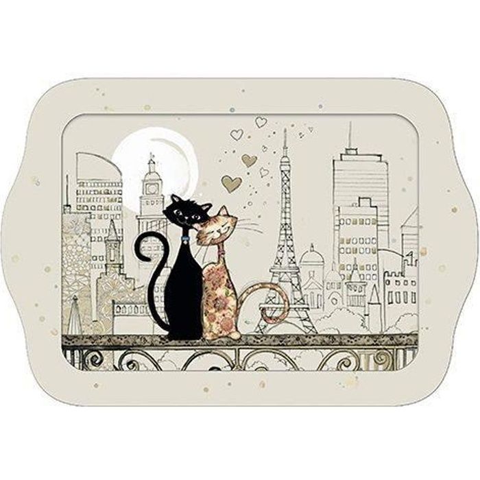 PETIT PLATEAU DE SERVICE INDIVIDUEL BUG ARTS CHATS PARIS - KIUB