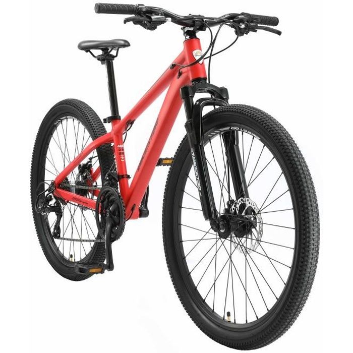 BIKESTAR | VTT | 26 Pouces | 21 vitesses Shimano avec frein à disque Hardtail | Rouge