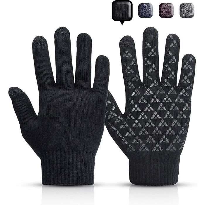 Gants Hiver Tactiles Femme - Chauds Antidérapants Pour Smartphone Et Activités Extérieures