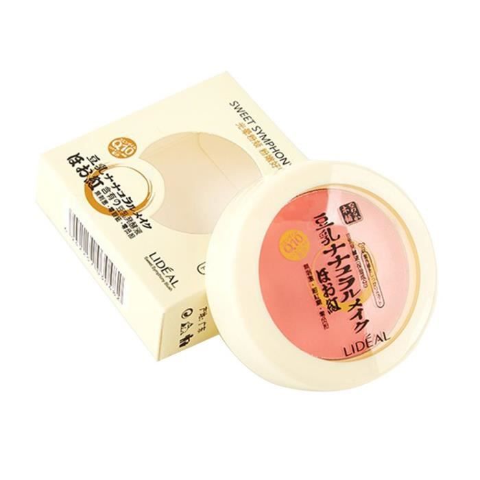 Maquillage du visage au lait de soja fermenté rougeurs naturelles Blush monochrome orange clair 3 #