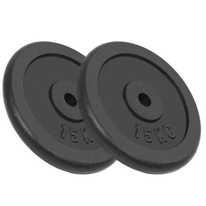 Plaque de poids 2 pcs 30 kg Fonte