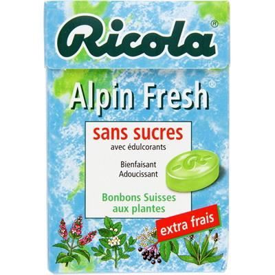 RICOLA Bonbons sans sucre aux plantes alpin fresh - 50 g